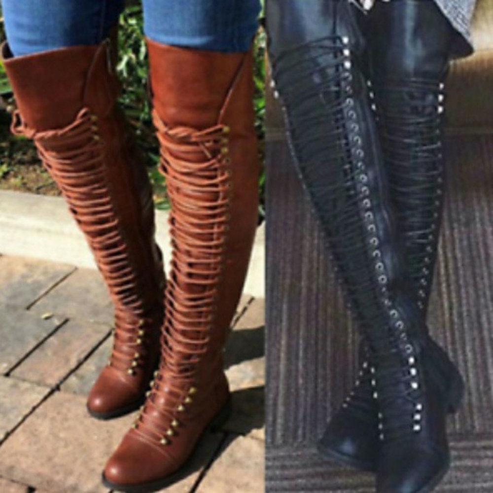 Brown Over the Knee Boots